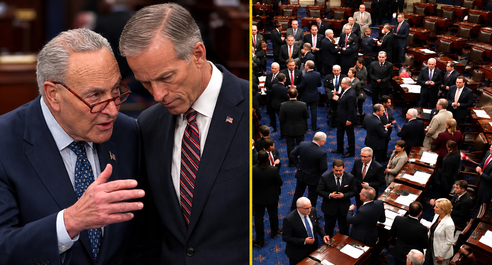 "🚨 POLITICAL BETRAYAL: THUNE BACKSTABS REPUBLICANS AND GIVES SCHUMER WHAT HE WANTED!"