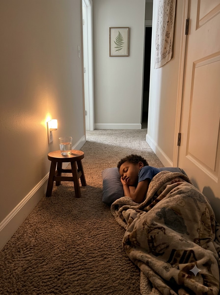 MY 8-YEAR-OLD SON SLEPT OUTSIDE GRANDMA'S DOOR EVERY NIGHT—THEN I HEARD WHAT HE WHISPERED AT 4 A.M.
