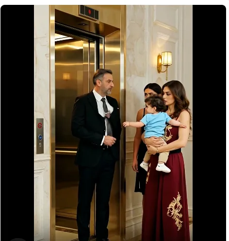 THE BILLIONAIRE WHO ABANDONED ME ENTERED THE ELEVATOR WITH HIS FIANCÉE—THEN HE SAW HIS GREEN EYES IN MY SON
