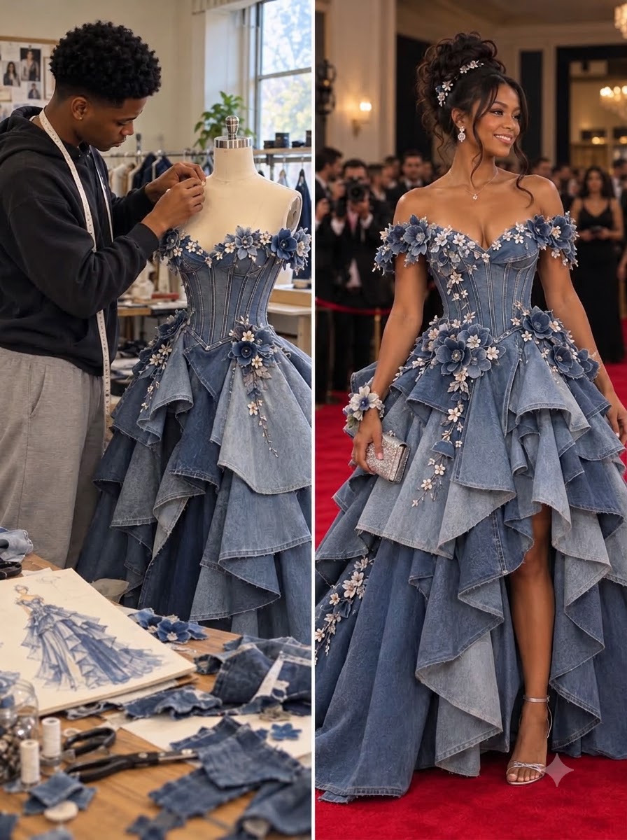 My Stepmother Mocked the Prom Dress My 15-Year-Old Brother Made From Mom's Old Jeans—Then the Principal Stopped the Music