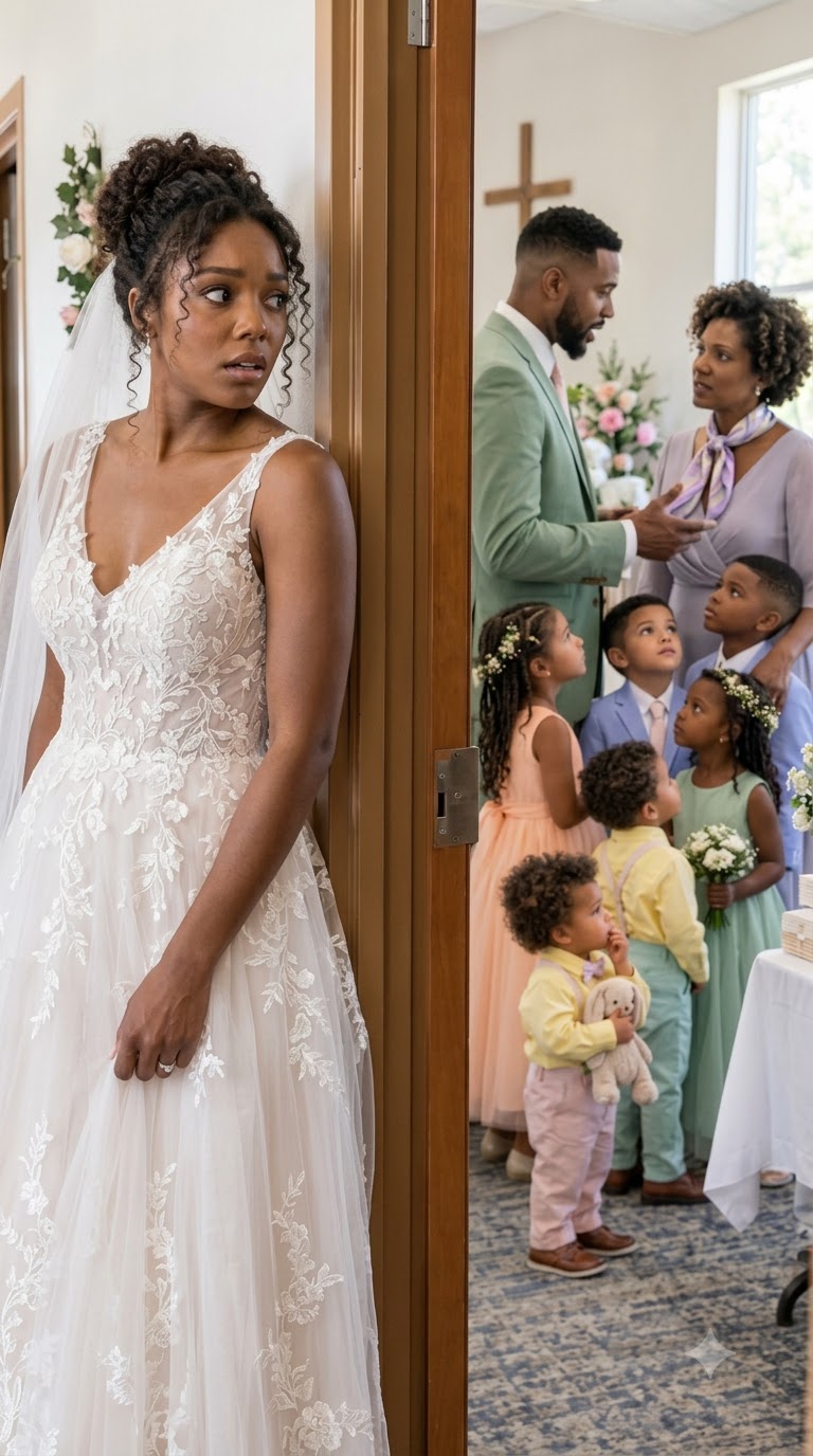 10 Minutes Before Our Wedding, I Heard My Fiancé Promise His Sister I'd Raise Her Three Kids—He Never Expected Me to Open That Door