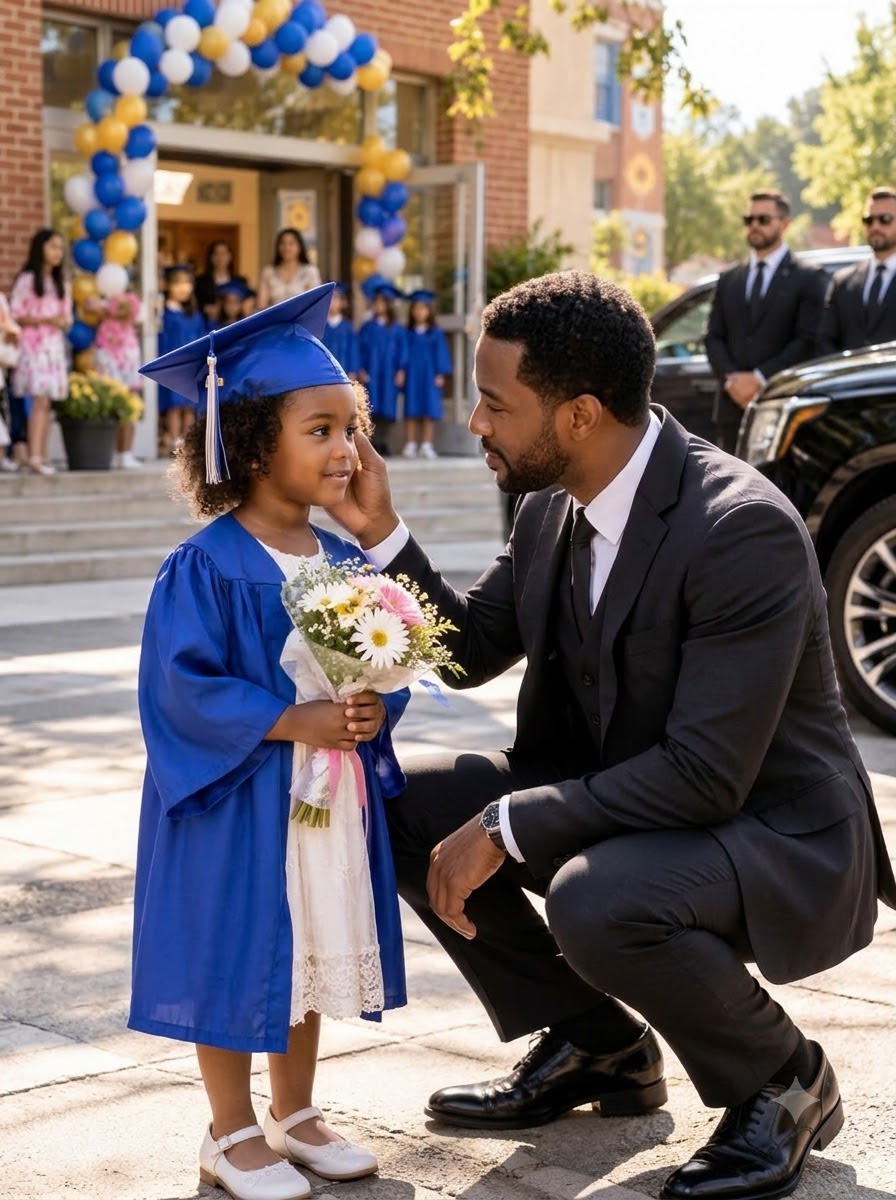 “COULD YOU BE MY DAD JUST UNTIL THEY CALL MY NAME?” A LITTLE GIRL ASKED A FEARED MAFIA BOSS TO FILL AN EMPTY CHAIR—BUT WHEN HER GRANDMOTHER SAW HIS BUSINESS CARD, SHE REVEALED THE SECRET THAT COULD DESTROY HIS EMPIRE