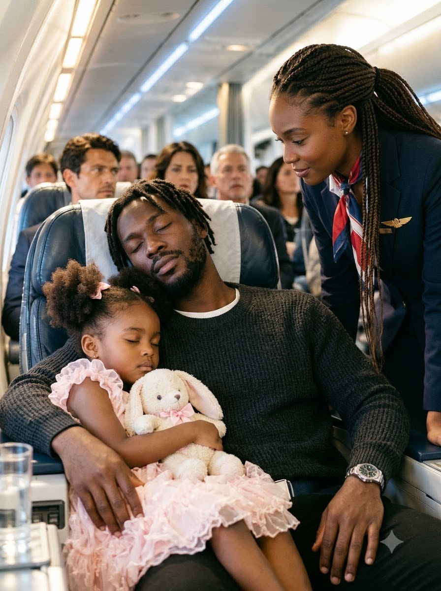 Nobody Took the Exhausted Dad in Seat 8A Seriously—Until the Captain Asked for a Military Pilot at 35,000 Feet