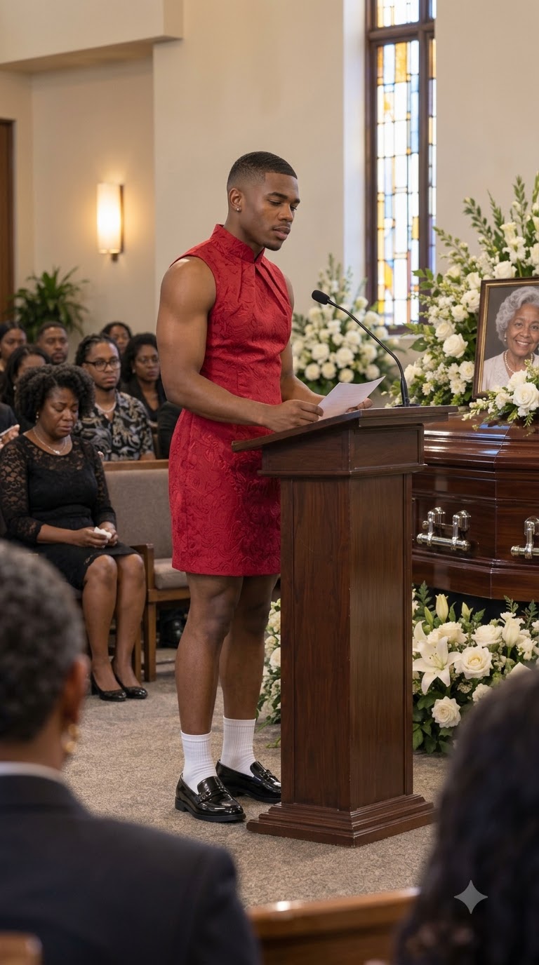 My Son's Best Friend Wore a Red Dress to His Funeral—My Husband Tried to Throw Him Out, Until He Revealed Our Son's Final Wish