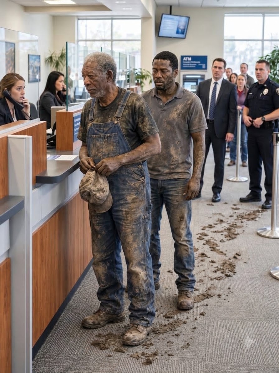 A Bank Teller Called Security on My 84-Year-Old Grandpa Because of His Muddy Overalls—Then the Bank President Ran Out and Said One Sentence That Silenced the Lobby