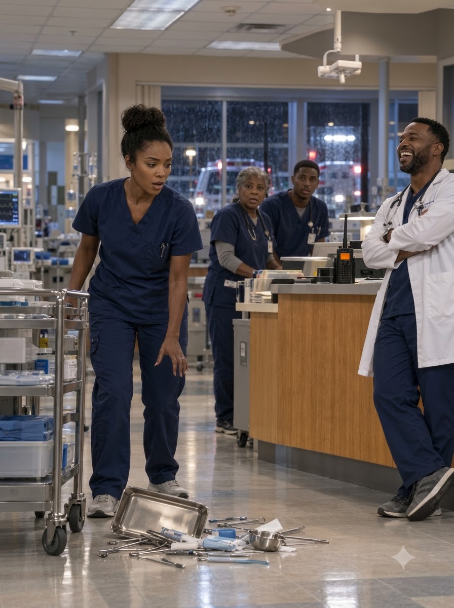 FOR SEVEN MONTHS, HE CALLED HER “MOUSE” AND HUMILIATED HER IN FRONT OF THE ENTIRE ER—UNTIL A 3 A.M. MILITARY DISTRESS CALL ASKED FOR “ANGEL 6,” AND THE MOST FEARED COMBAT MEDIC IN THE ROOM WAS THE QUIET NURSE HE HAD BEEN MOCKING ALL ALONG!