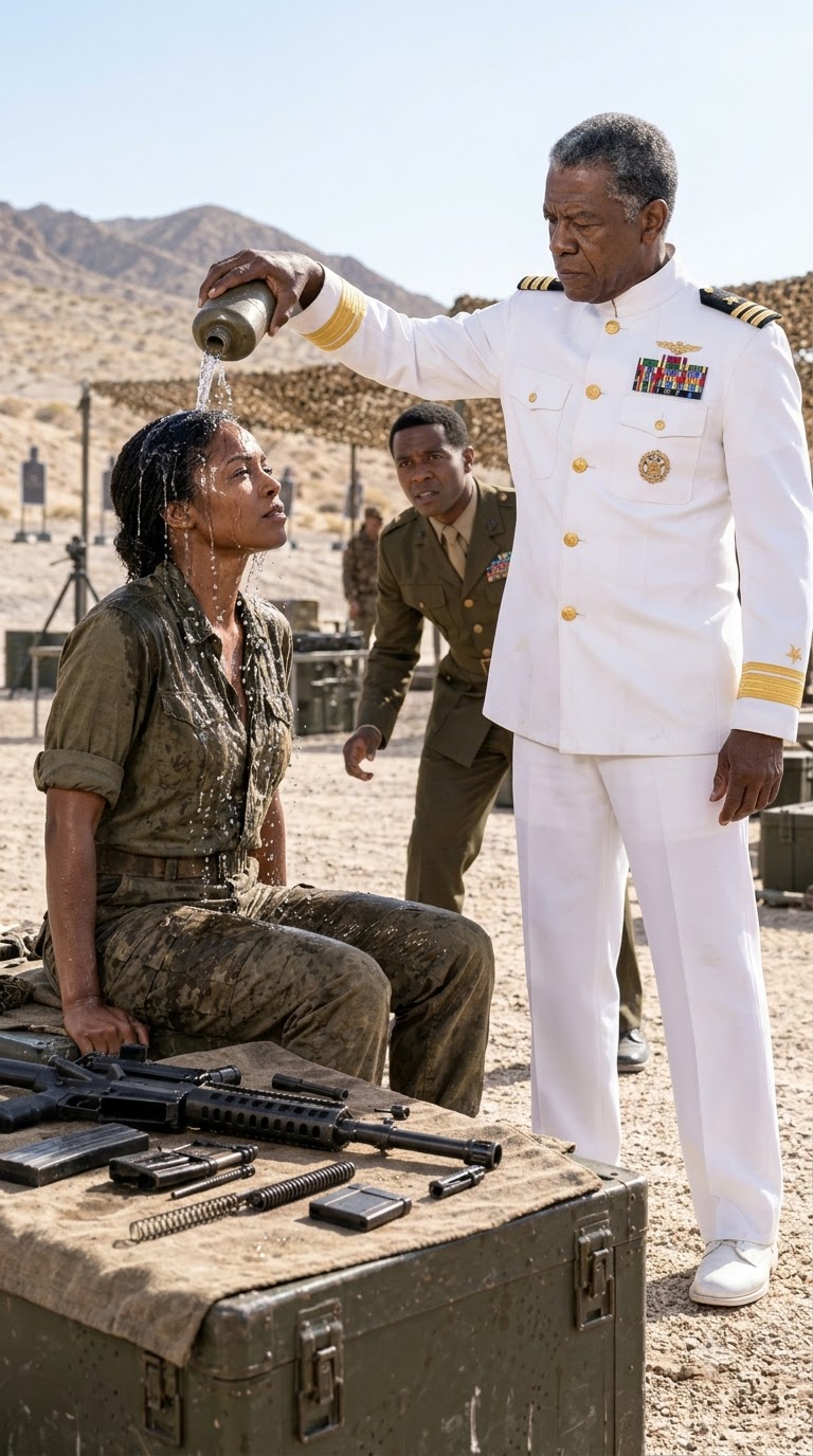 AN ADMIRAL POURED WATER OVER MY HEAD WHILE EIGHT SPECIAL OPERATIONS OFFICERS LAUGHED—THEN ONE COMMANDER SAW WHAT WAS HIDDEN BENEATH MY COLLAR.