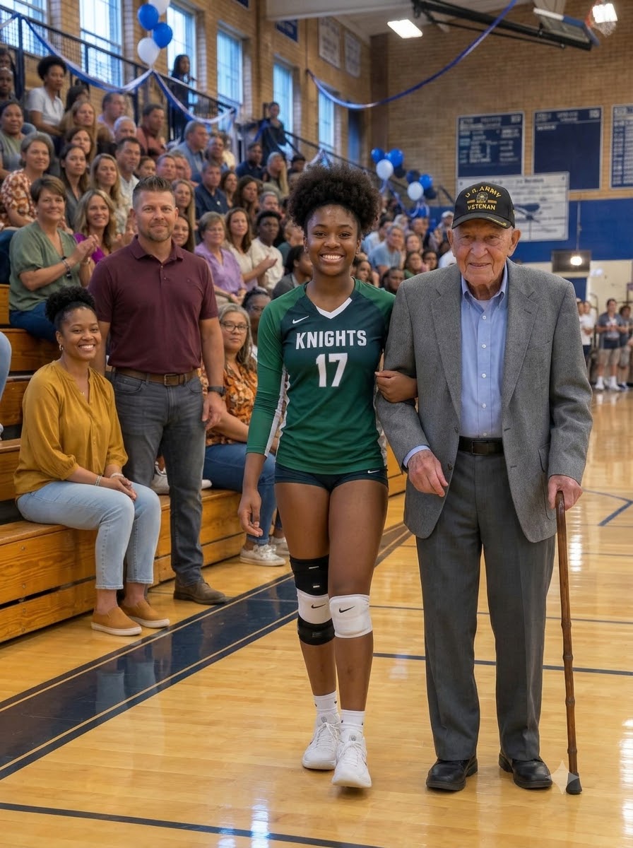 My Husband Refused to Walk My Daughter on Senior Night—Then Her 79-Year-Old Grandpa Took His Place, and the Secret My Husband Revealed Silenced the Entire Gym.