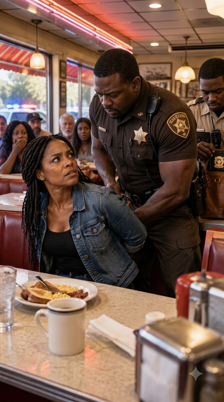 The steel handcuff snapped around Judge Naomi Bennett’s wrist before she had even put down her coffee.
