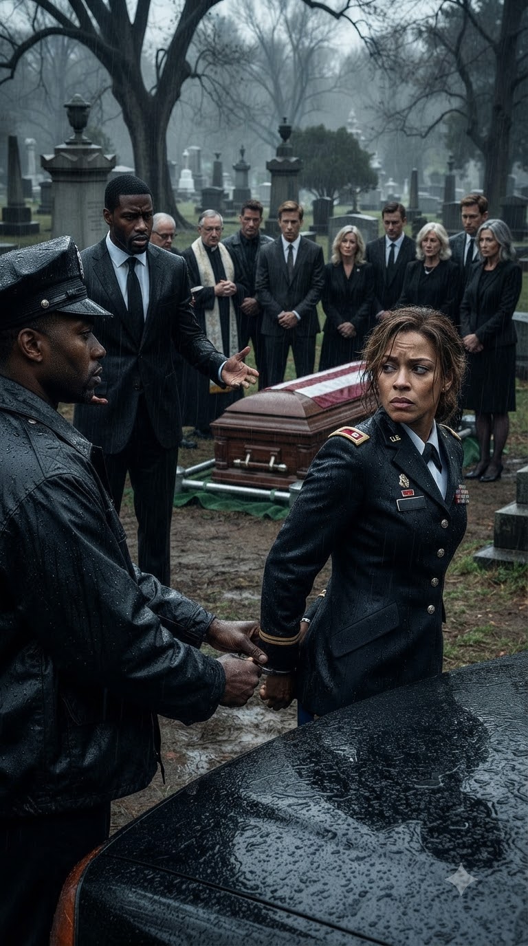 A Small-Town Cop Handcuffed Me at My Mother’s Funeral and Said, “I Am the Law”—Then Washington Answered My Silent Alert