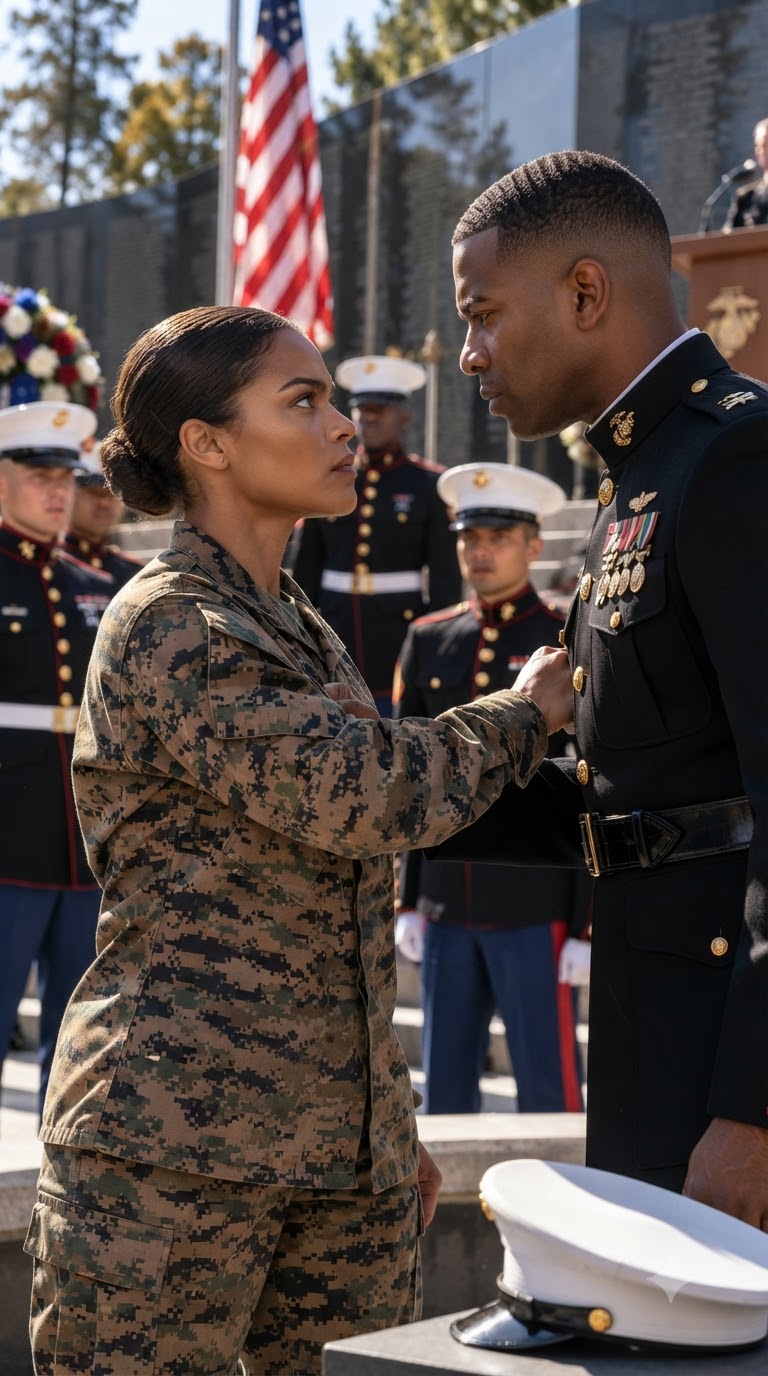 A Captain Grabbed My Arm and Called Me a Military Impostor in Front of 400 Marines—Then He Saw What I Had Hidden Under My Collar