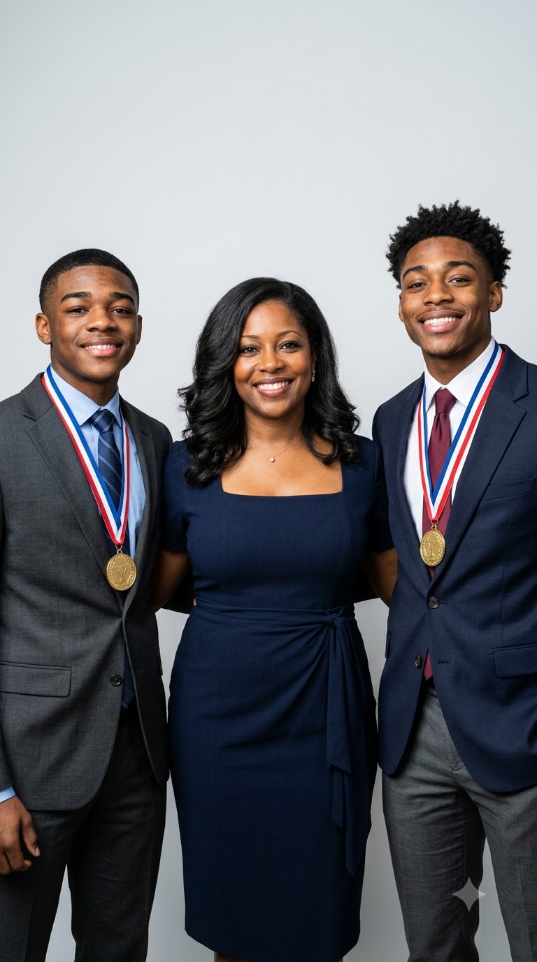 Thirteen Years After He Abandoned Me and Our Twins, My Ex-Husband Tried to Throw Me Out of a State Competition—Then Both Boys Walked Onto the Stage