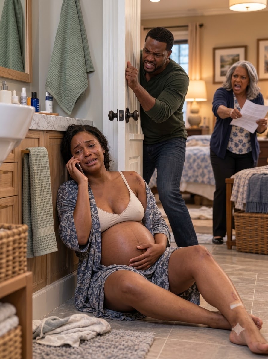 My Husband Tied a Rope Around My Pregnant Belly and Demanded I Sign Divorce Papers—Then My Hidden Phone Rang Inside the Bathroom Wall