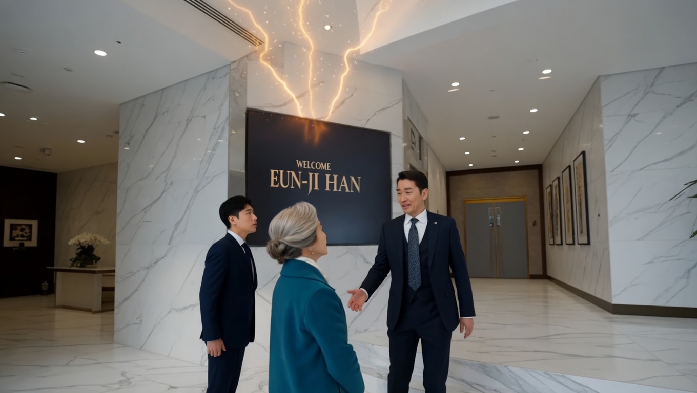 The security detail at the main entrance was a barricade of polished brass and starchy,
