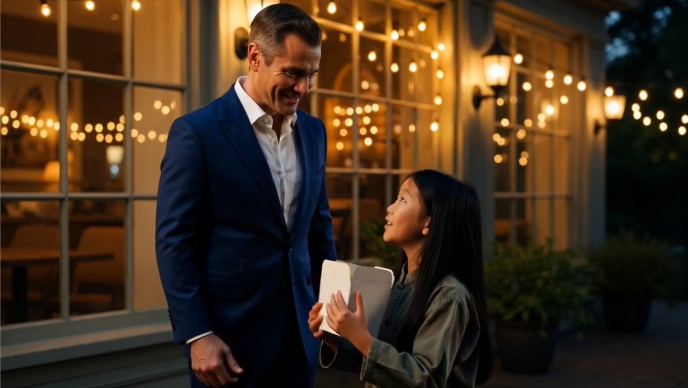 The man believed he was dispensing a singular, tidy act of charity to a single hungry child.