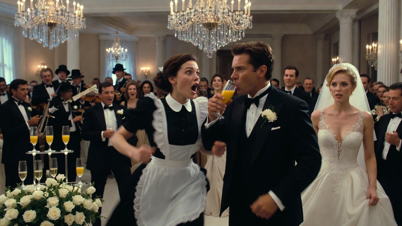 The champagne tray tilted so sharply that the entire table gasped