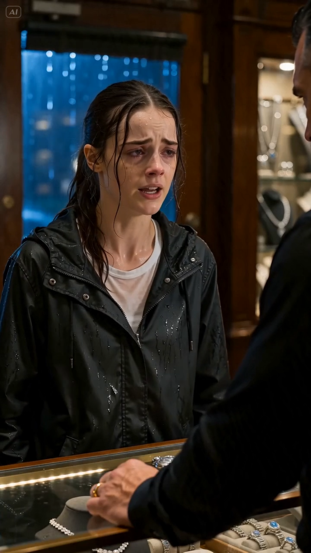 The heavy glass door exploded open, and a violent sheet of freezing rain rushed into the shop, shattering the warm, quiet stillness inside.