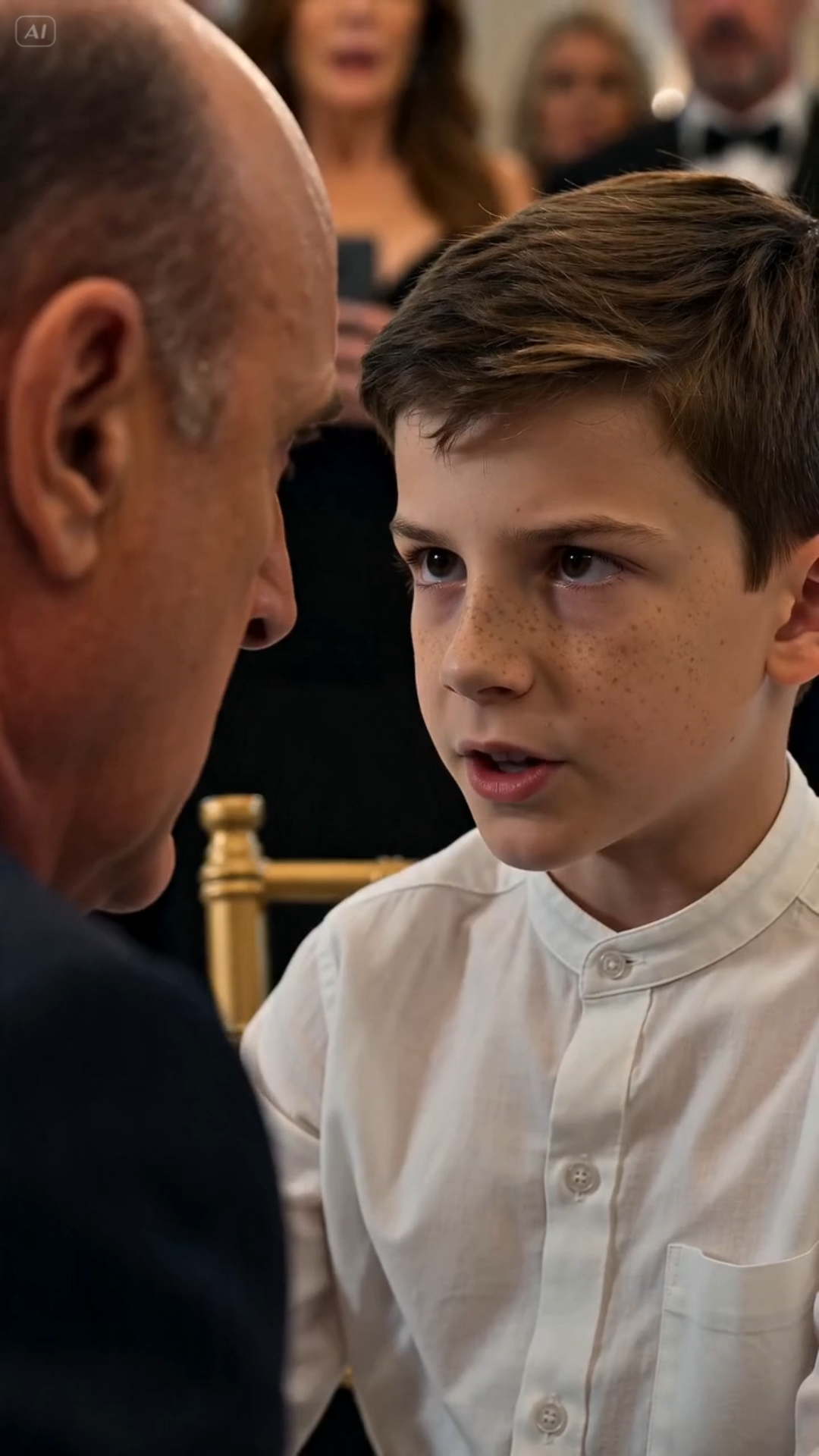 The sound hit the table like a leaden threat. Loud. Sharp. It acted like a physical blow, slicing through the opulence of the hotel lobby to demand instant obedience.