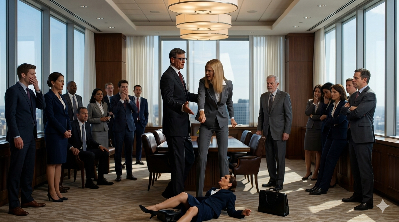The conference room at Whitcomb & Vale looked as if it had been designed to make grief behave.