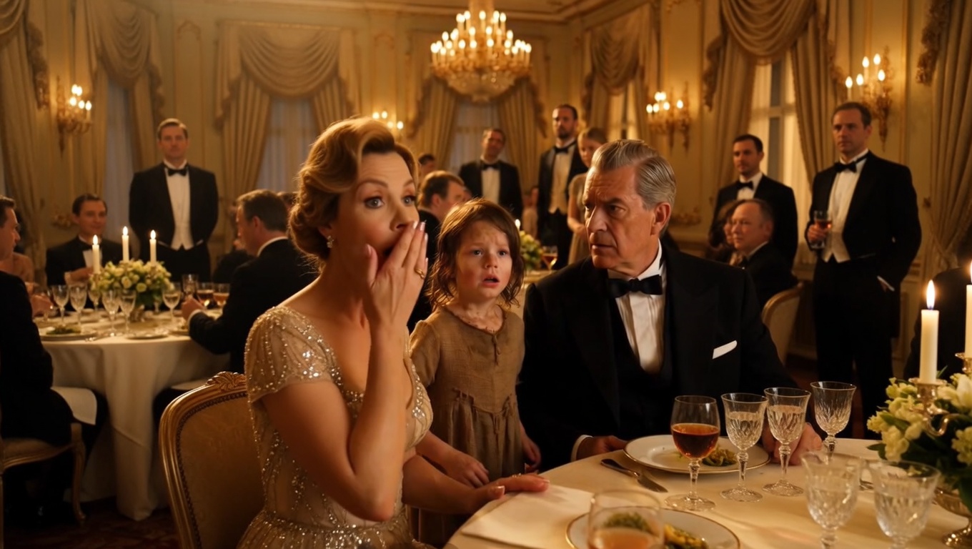 The crystal chandeliers of the Grand Pavilion cast a fractured, amber light across tables draped in heavy damask, where polished silver caught the glow and quiet laughter drifted over glasses of expensive Pinot Noir. It was an environment built on the absolute exclusion of the outside world. Yet, she had somehow slipped through the cracks.