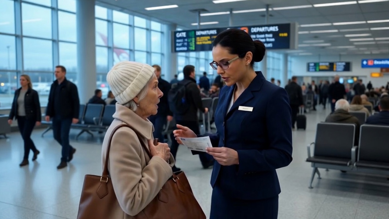 The international terminal was a cacophony of hurried footsteps, the relentless rhythmic
