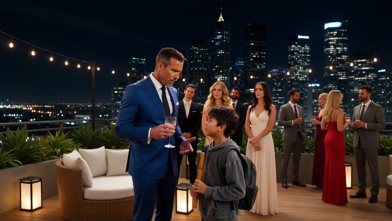 The rooftop was a sanctuary of unbridled opulence