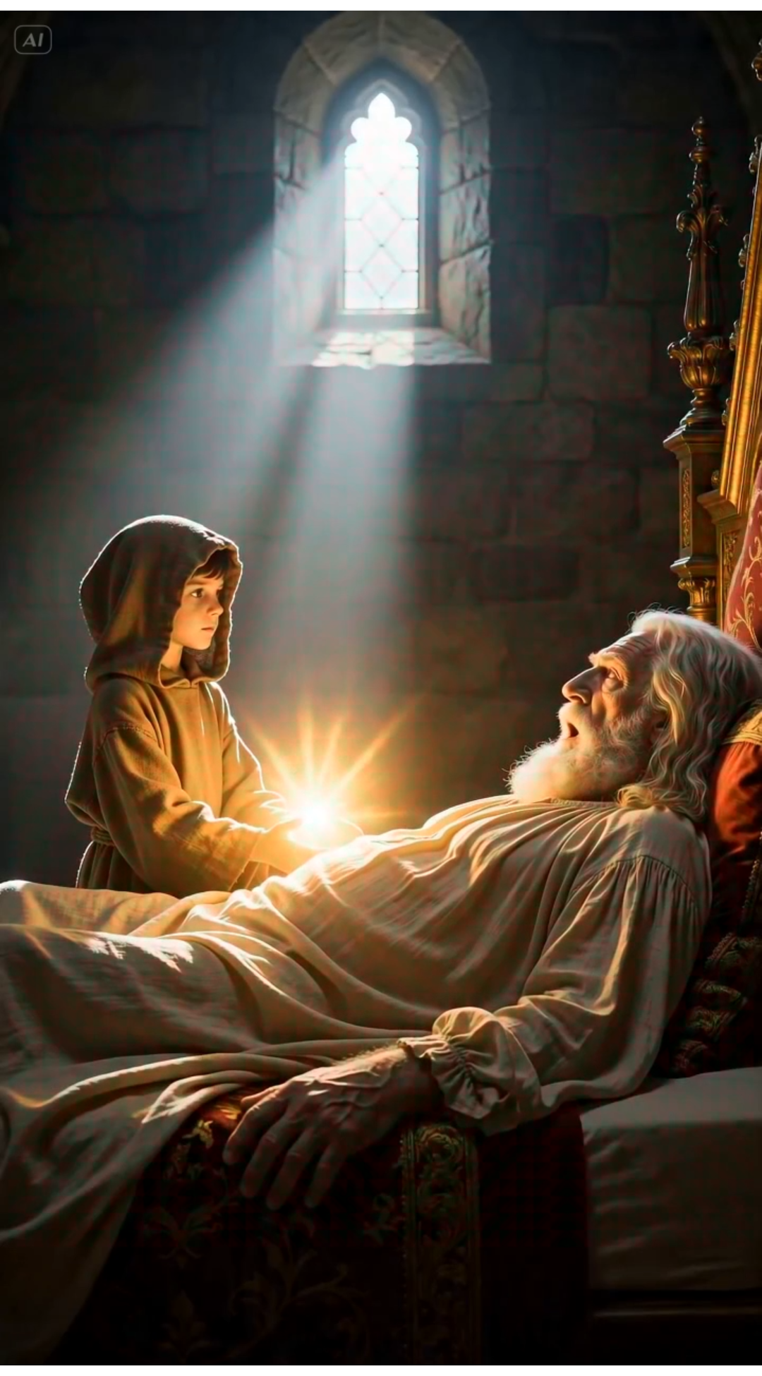 After the Boy Took the Dying King’s Hand at Midnight, Golden Light Filled the Chamber — What Was Discovered Eleven Years Later Changed How Veyrand Understood Death