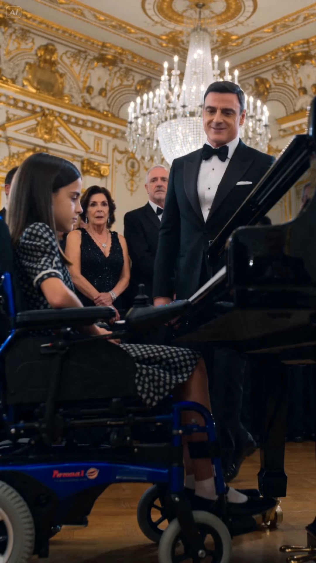 PART 2:  The man stumbled back as if the name were a physical blow to his chest. A woman nearby dropped her crystal champagne glass; it shattered with a violent, musical crash against the floor, but not a single person looked down. All eyes were locked on the girl and the man, who had begun to shake uncontrollably.