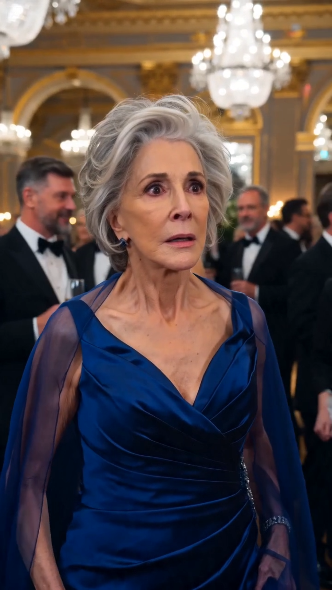 PART 2:  The priest descended the grand staircase with a heavy, rhythmic pace that seemed to echo the beating hearts of everyone in the room. Julian’s face was no longer just pale; it was a mask of cold, desperate fury as he stepped toward the intruder.