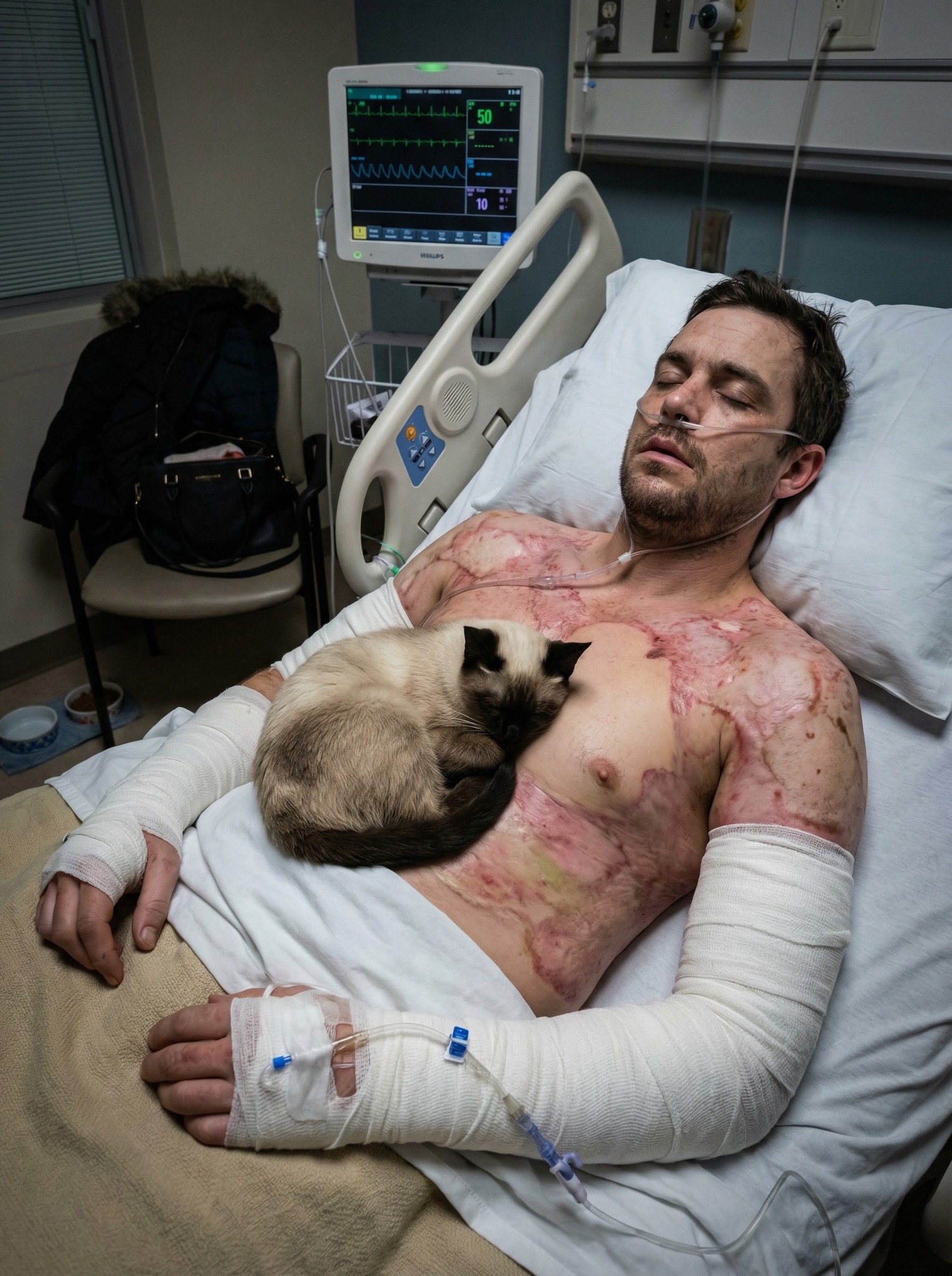 A Father’s Christmas Miracle: The Night a Burning House, a Cat, and Unbreakable Love Changed Everything