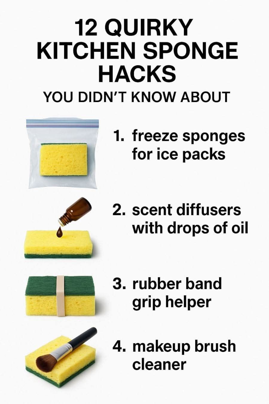 12 quirky kitchen sponge hacks you didn’t know about
