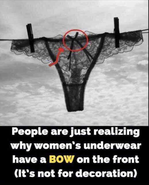 The Surprising Purpose of the Little Bow on Women’s Undergarments