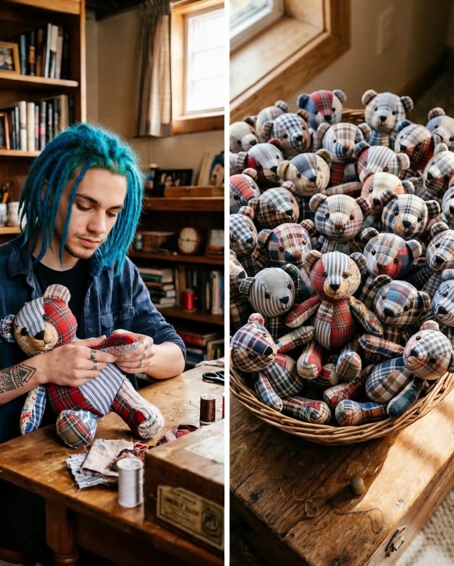 My Teen Son Sewed 20 Teddy Bears from His Late Dad's Shirts for a Local Shelter – When 4 Armed Deputies Showed Up at Dawn, I Was Stunned by What They Pulled out of Their Cruiser