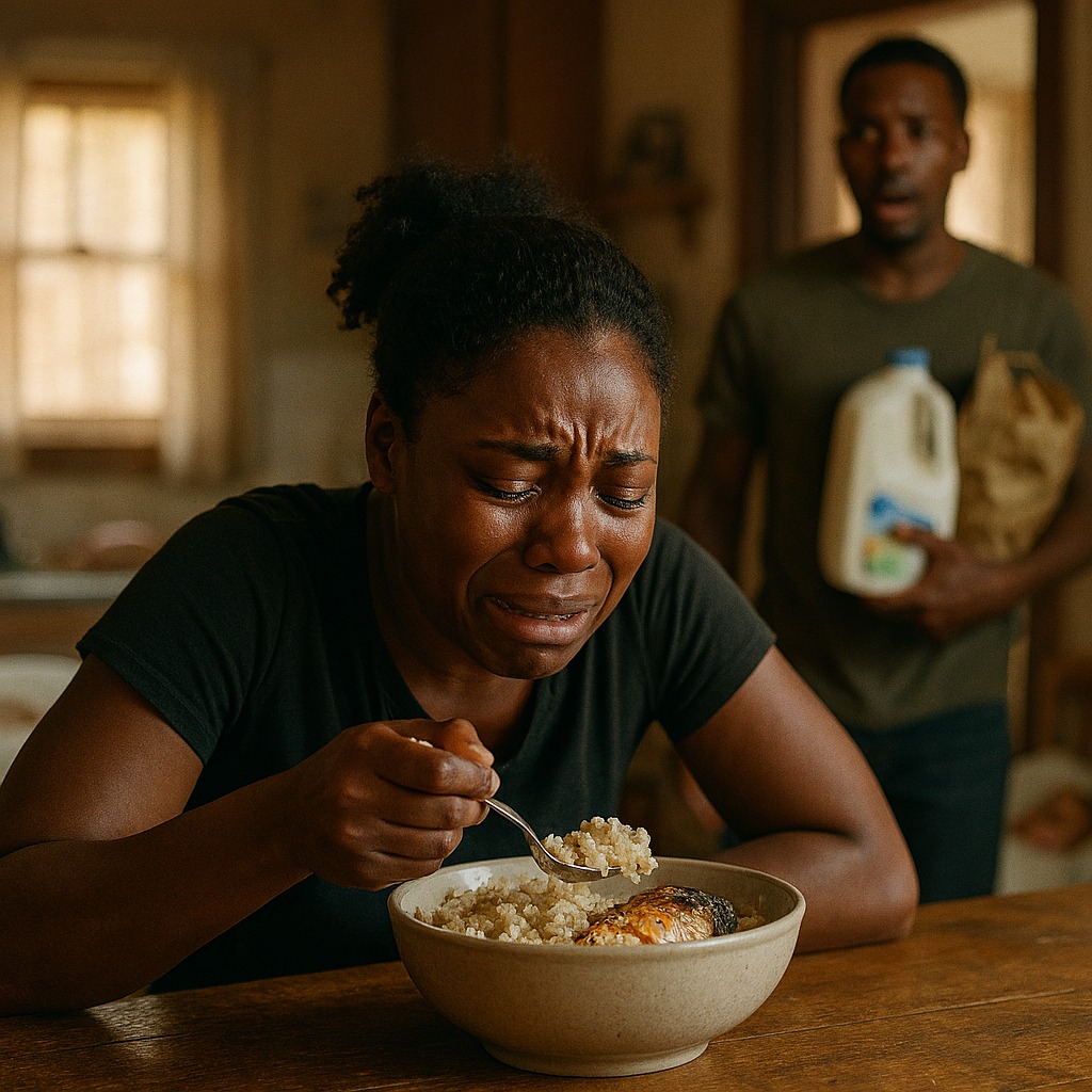 “Every month I send my mother 1.5 million pesos to take care of my wife after she gives birth. But one day, when I returned home earlier than planned, I discovered that a bowl of rotten rice mixed with fish heads and thorns had been eaten in hiding.