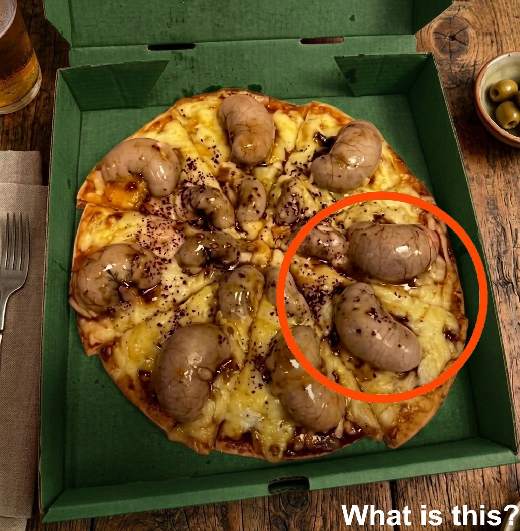 I ordered a pizza in the evening. The delivery driver brought it to me.