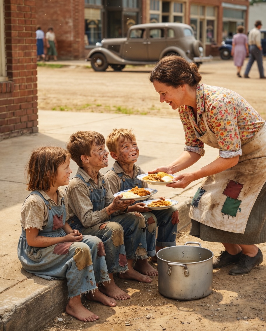 A woman fed homeless triplets; years later, three Rolls-Royces pulled up to her food stall