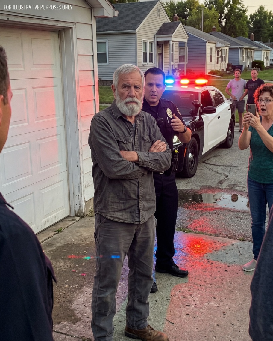 Neighbors Called the Authorities on My 72-Year-Old Dad for Getting Rid of Dogs for Money – When We Opened His Garage, the Officer Was Left in Tears