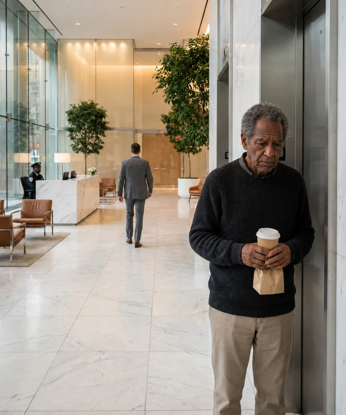 I made a decision to visit my wife at her job as a CEO. At the entrance, there was a sign that said…