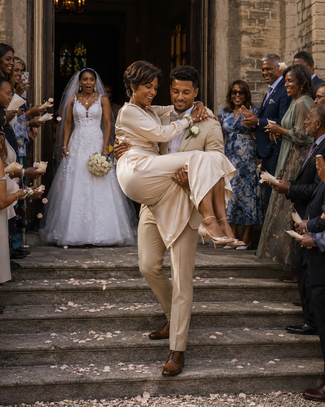 As We Left the Church After Our Wedding Ceremony, My Husband Carried His Mother Instead of Me Because 'She Wanted to Experience It Too' – What My Mom Did Next Shocked Everyone