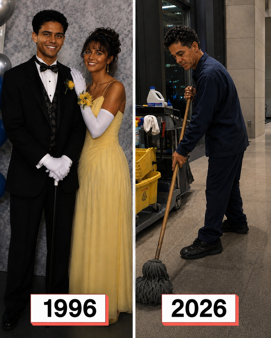 My Father Left My Pregnant Mom on Graduation Night – 30 Years Later, I Found Him Mopping the Floors in My Own Company and Decided to Change His Life
