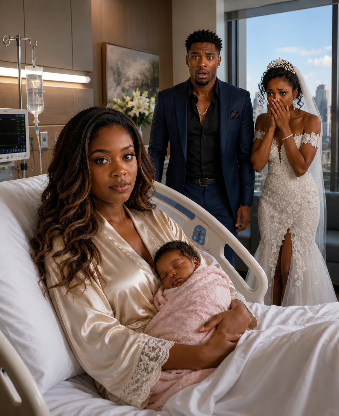 Six months after our divorce, my ex-husband called to invite me to his wedding. I told him, “I just gave birth. I’m not going anywhere.” Thirty minutes later, he showed up in my hospital room wearing his wedding suit… and with a face white with terror.