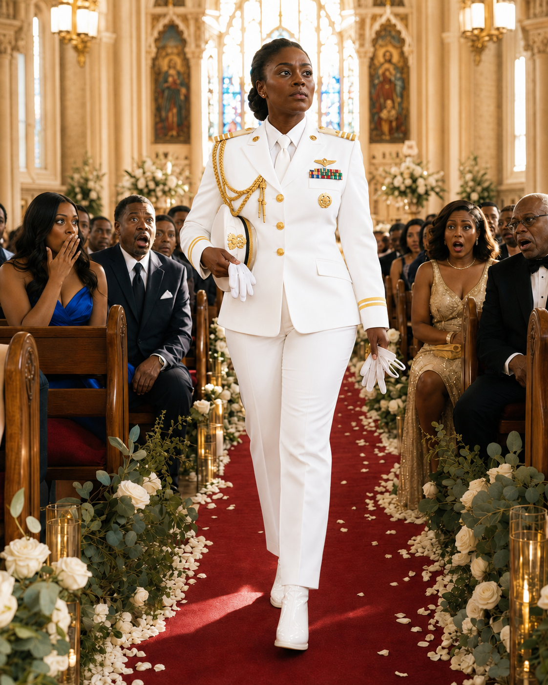 They destroyed her four wedding dresses hours before the wedding out of pure envy, but she arrived at the altar wearing something that made her own bl00d tremble with shame. new