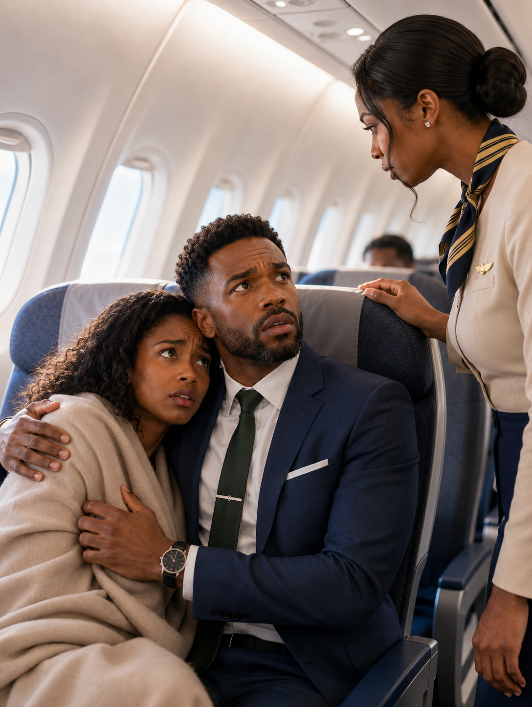 I discovered my husband in first class with his young assistant halfway through our flight, and when he leaned close and whispered, “Don’t make a scene,” I realized he didn’t want to save our marriage — he wanted to save his reputation. So I decided to take absolutely everything from him