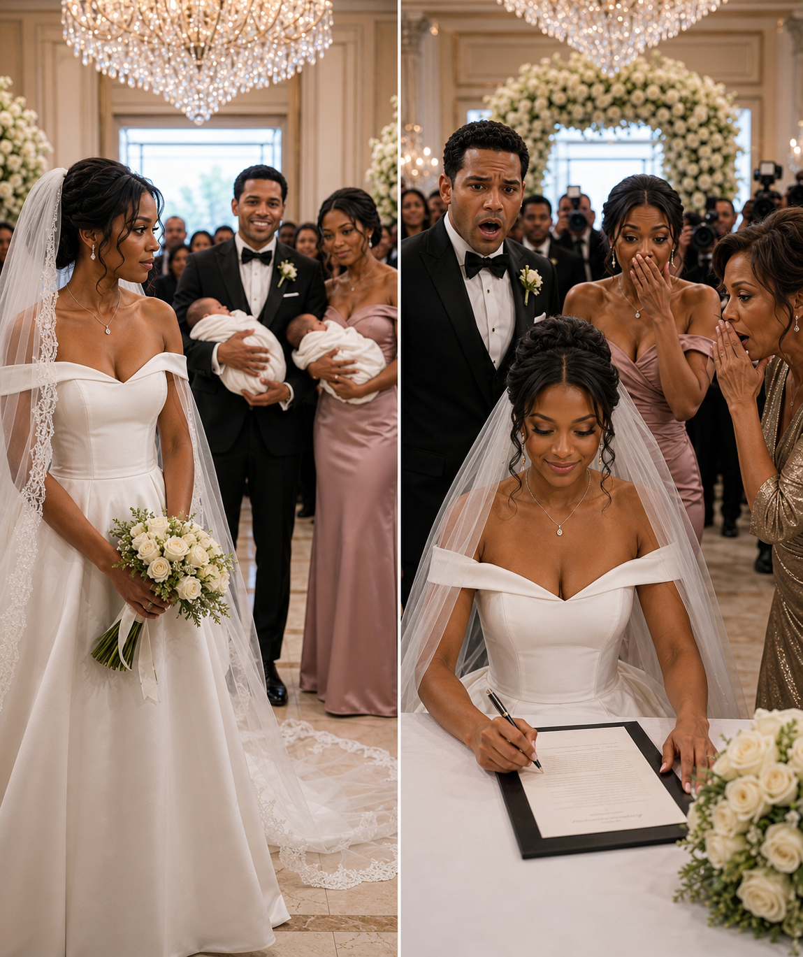On my wedding day, my husband and my adopted stepsister proudly held their newborn twins and announced it to me.