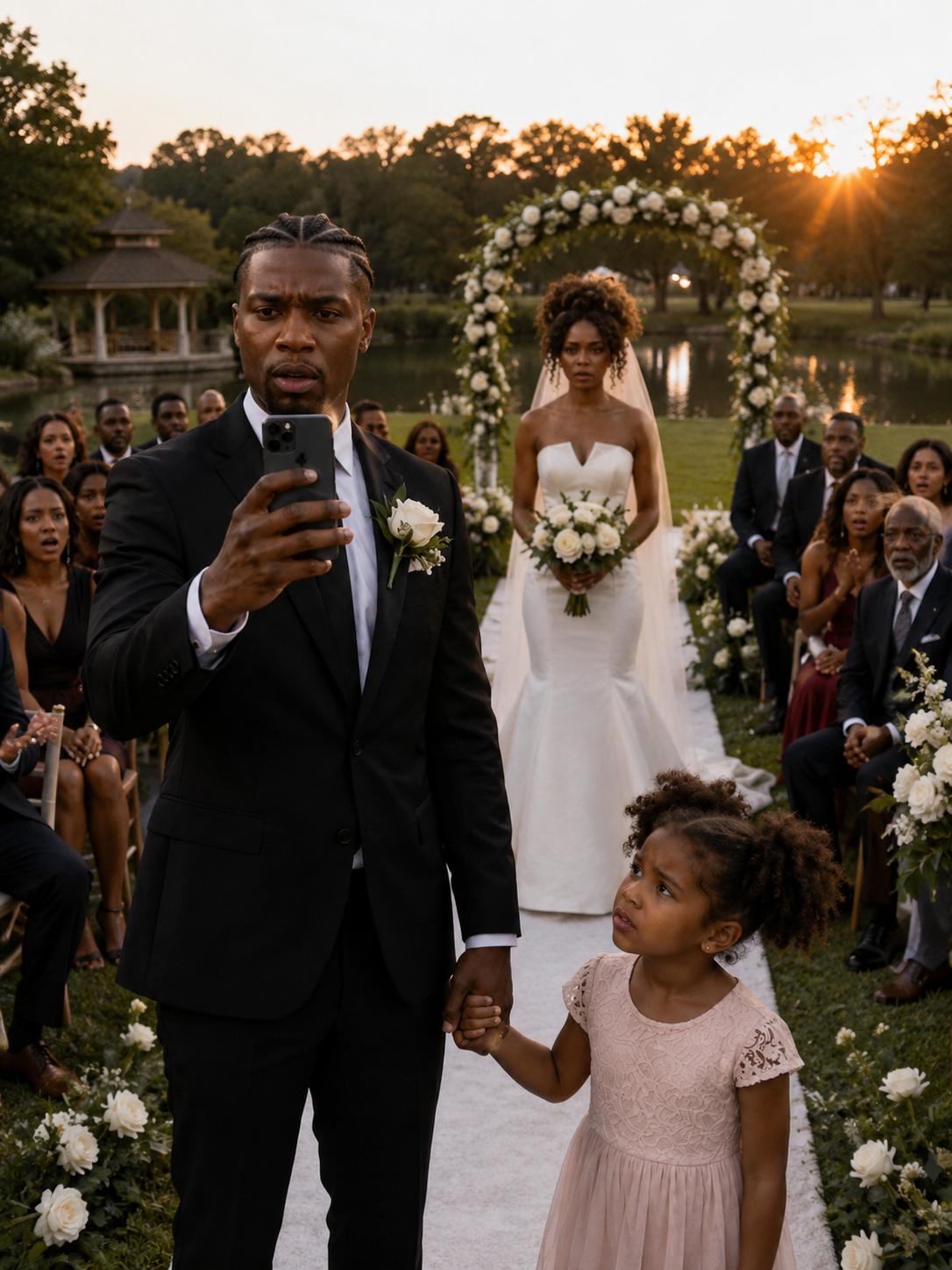 I canceled my wedding when I saw all the children running between the tables, except for my daughter… and when I showed the screenshot to my girlfriend, all I could say was: “The wedding is canceled.”