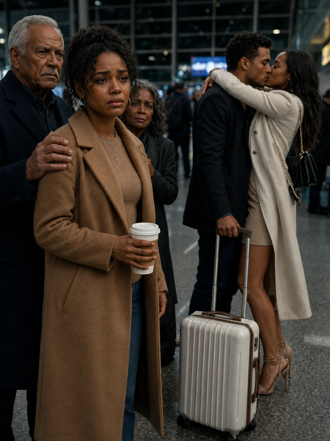 I Went To Pick Up My Parents At The Airport And Saw My Husband Kissing His Mistress While Carrying Her White Suitcase…