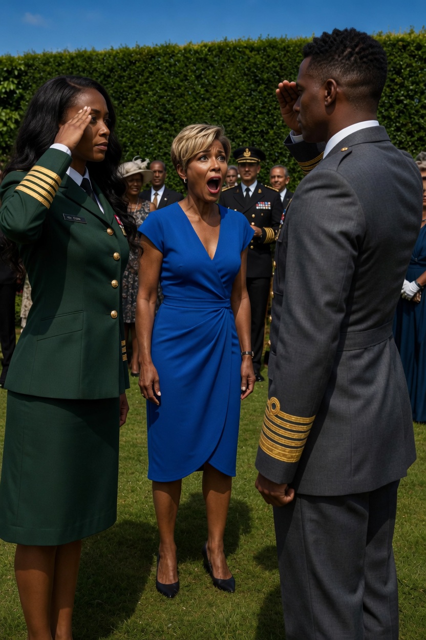 At His Promotion Ceremony, My Mother-in-Law Called Me a Deadbeat—Then His New Commander Saluted Me Before My Husband - News