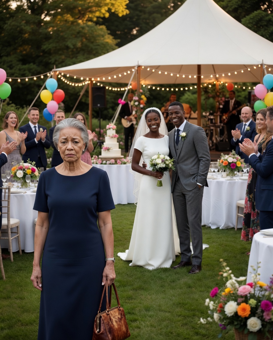 When I arrived at my son’s wedding, he blocked my path at the church door and said: “I didn’t invite you, Mom. The whole family decided you’re no longer a part of us.” I looked at him, gripped my purse, and replied in a low voice: “That’s fine, son… but don’t forget to check your phone.” What no one knew was that, that afternoon, the truth was already on its way.