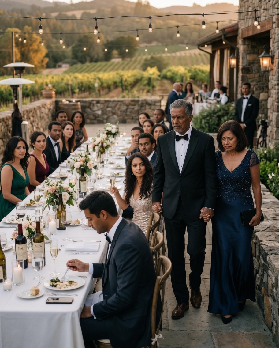 My wife squeezed my hand under the table when our future daughter-in-law whispered, “You’re just decoration. Nobody needs you here.” Then my son laughed like it was harmless. I stood up, helped my wife leave, and made one phone call from the parking lot.