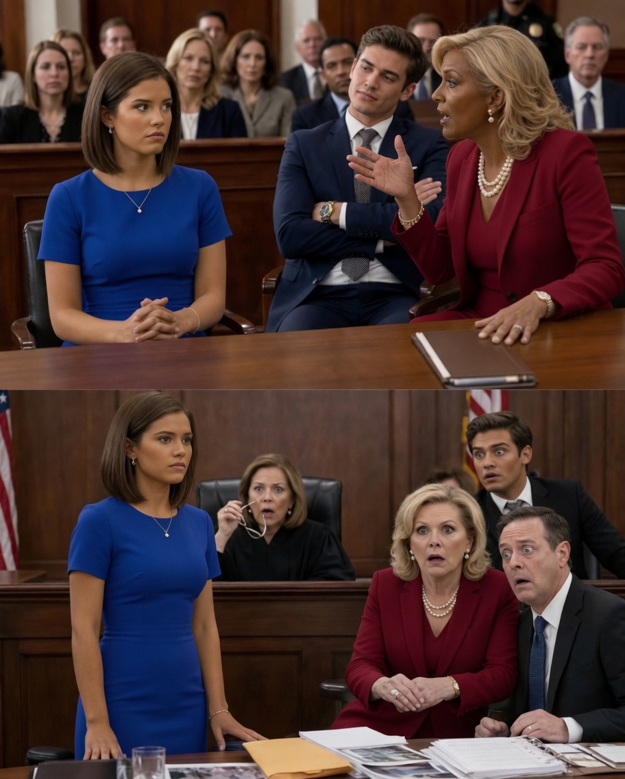 In court, my stepmother swore and said, “She can’t handle this. She needs a guardian.” I remained calm. The judge took off her glasses and said, “You really don’t know who she is?” Her lawyer turned pale. My stepmother was speechless…